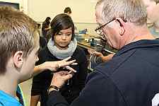 Mit Eifer waren die Sch&uuml;ler dabei.